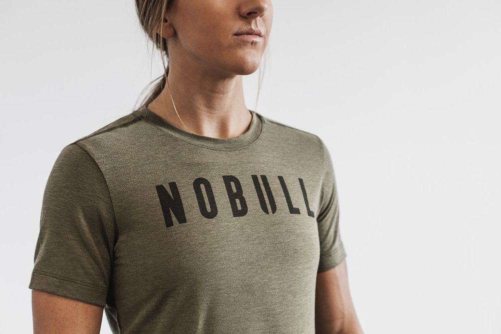 T-Shirts NOBULL Femme Vert - NOBULL,France (9063-BHQZM)